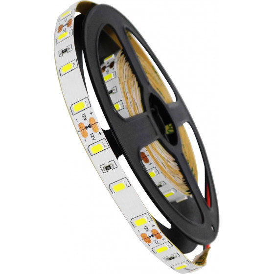 GloboStar ������ LED SMD 5730 5m 20W/m 60LED/m 2600lm/m 120� DC 12V IP20 ����� ����� 6000K - 5 ������ ������� - (70030)