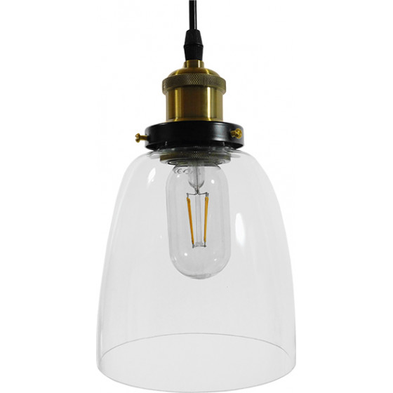 GloboStar WICKHAM Vintage �������� ��������� ������ �������� 1 x E27 ������� ������� �14 x Y23cm - (01168)
