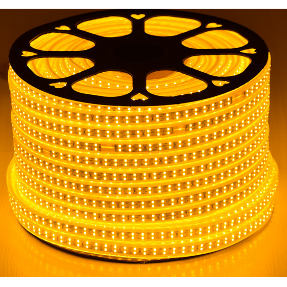 GloboStar Wide ������ ������ ������ Epistar LED SMD 2835 1m 24W/m 180LED/m 3144lm/m 120� DC 230V ��������� IP68 Ultra ����� ����� 2200K Dimmable - (70513)