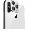 Volte-Tel camera glass cover iphone x / xs convert to iphone 11 pro / 0.30mm aluminium white frame - (5205308264849)