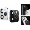 Volte-Tel camera glass cover iphone x / xs convert to iphone 11 pro / 0.30mm aluminium white frame - (5205308264849)