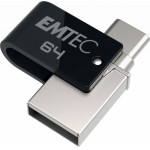 Emtec ������� ������ 64GB Dual USB 2.0 Type C T260 - (ECMMD64GT263C)