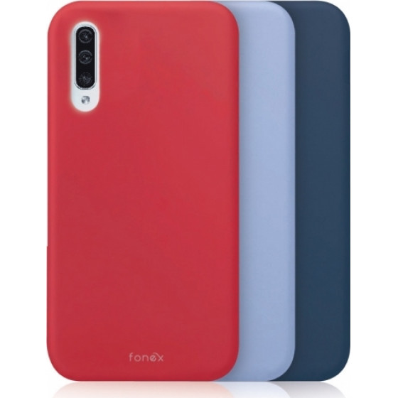 Fonex Rainbow 3 Pack TPU Case 0.6mm Xiaomi Redmi Note 9T Light blue / Red / Blue backcover - (RBW1546C)