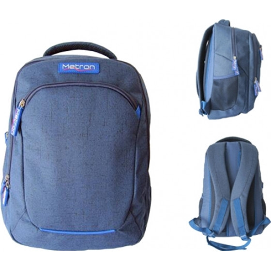 Metron Laptop Backpack 32x15x46cm Blue - (METRONLBL)