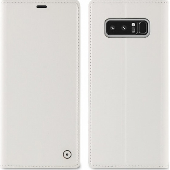 Muvit Leather Stand Book Samsung Note 8 White - (MUFLS0149)
