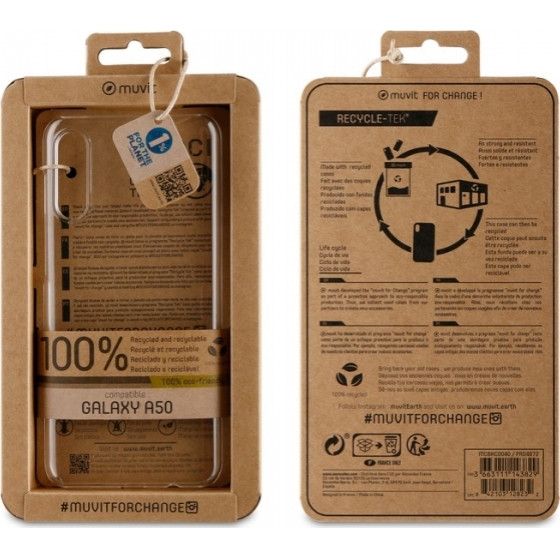 Muvit Recycletek Samsung A50 / A30s / A50s Transparent Backcover - (MCBKC0040)