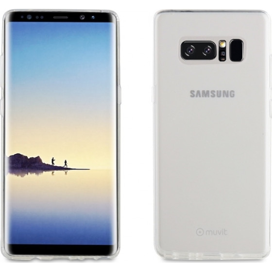 Muvit Tpu Crystal Soft Samsung Note 8 Trans Backcover - (MUCRS0096)