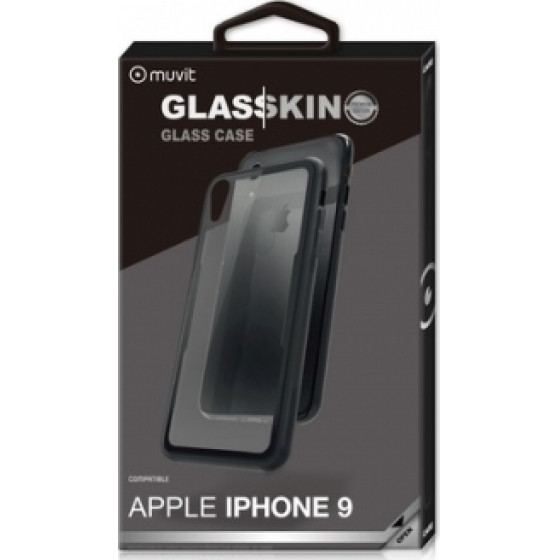 Muvit Tpu Glasskin For Iphone XR Black Backcover - (MUBKC1015)