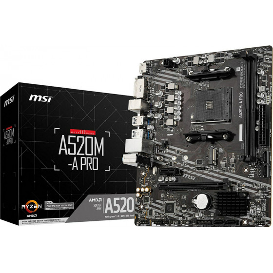 MSI A520M-A Pro AM4 - (7C96-001R)