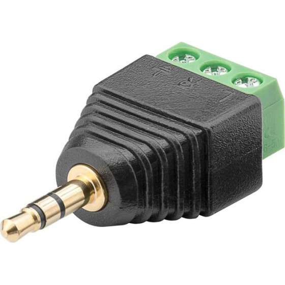 Goobay ����� 3.5mm �� Terminal Block 3-pin 10��� - (76745)