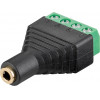 Goobay ����� 3.5mm �� Terminal Block 4-pin 10��� - (59200)