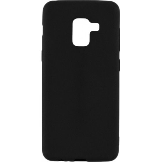 Senso Rubber Samsung A8 2018 Black Backcover - (SERSAMA818B)