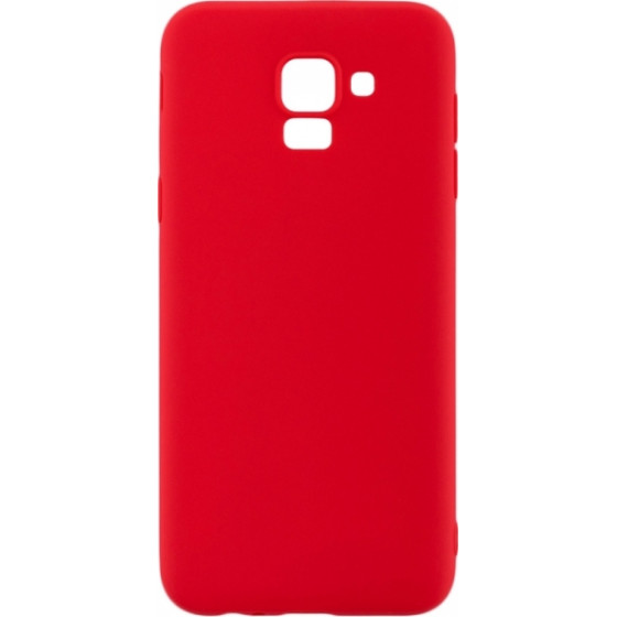 Senso Rubber Samsung J6 2018 Red Backcover - (SERSAMJ618R)