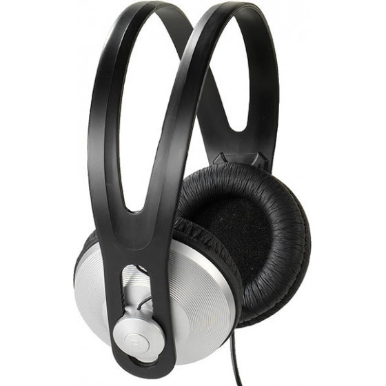 Vivanco Stereo Headphones 1.8m Black Silver - (36502)
