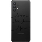 iNOS ���� TPU Samsung A326B Galaxy A32 5G Art Theme Love-Laugh-Life - (5205598145934)