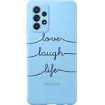 iNOS ���� TPU Samsung A525F Galaxy A52 Art Theme Love-Laugh-Life - (5205598147808)