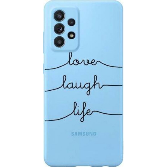 iNOS ���� TPU Samsung A525F Galaxy A52 Art Theme Love-Laugh-Life - (5205598147808)