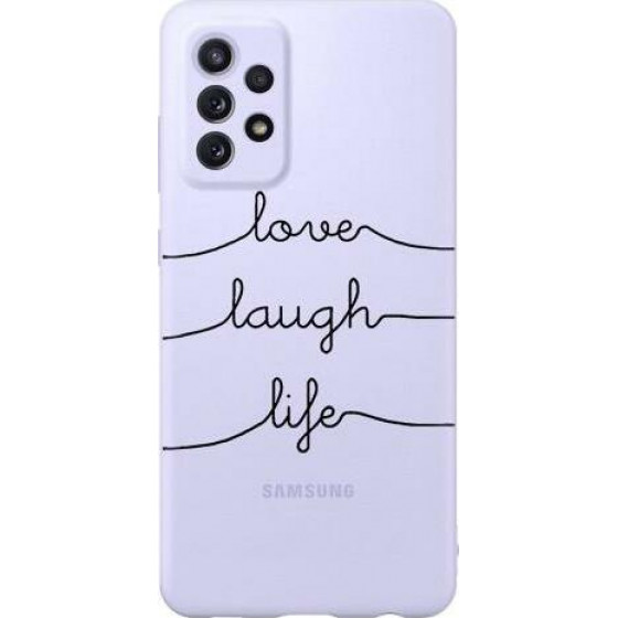 iNOS ���� TPU Samsung A725F Galaxy A72 Art Theme Love-Laugh-Life - (5205598147761)