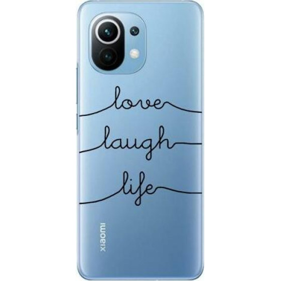 iNOS ���� TPU Xiaomi Mi 11 5G Art Theme Love-Laugh-Life - (5205598145828)