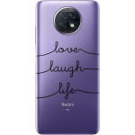 iNOS ���� TPU Xiaomi Redmi Note 9T Art Theme Love-Laugh-Life - (5205598145866)