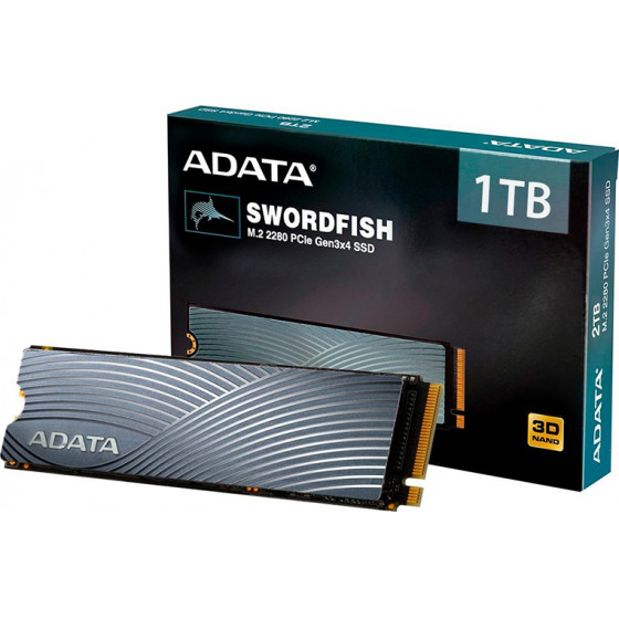 Adata SSD 1TB Swordfish PCIe Gen3x4 M.2 2280 - (ASWORDFISH-1T-C)