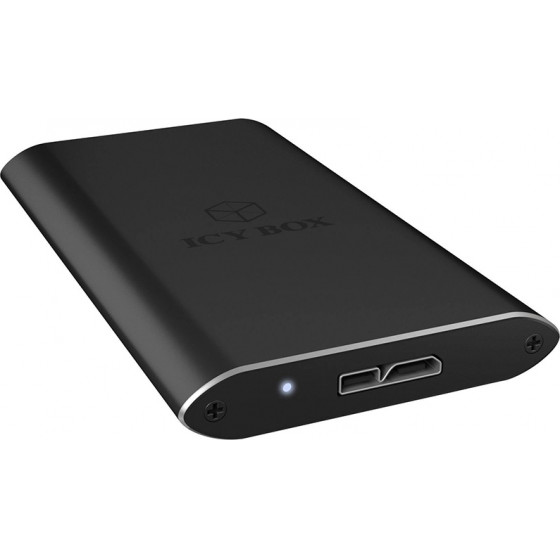 RaidSonic ICY BOX External USB 3.0 enclosure for mSATA SSD - (IB-182AMU3)