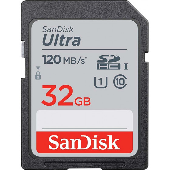 Sandisk Ultra(R) SDHC & SDXC UHS-I Memory Card 32GB - (SDSDUN4-032G-GN6IN)