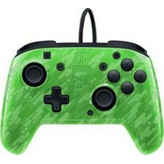 PDP Faceoff Deluxe+ Audio Nintendo Switch Controller ����������� Green Camo - (500-134-EU-CM03)