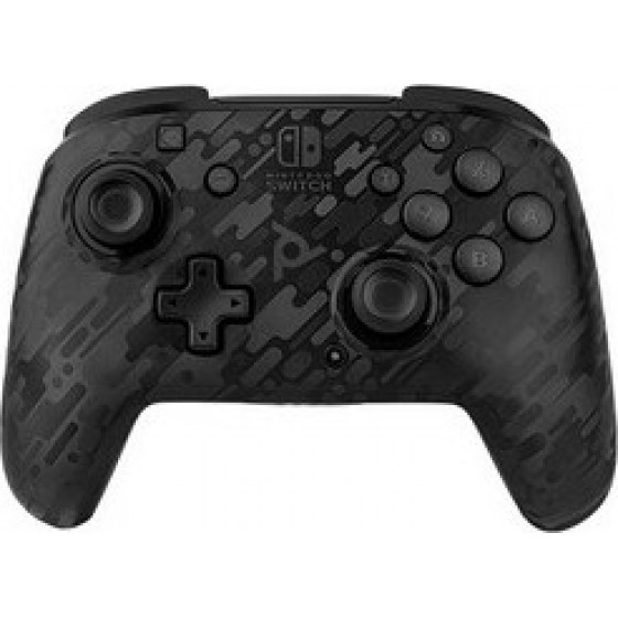 PDP Faceoff Wireless Deluxe Nintendo Switch Controller Black Camo - (500-202-EU-CMBK)