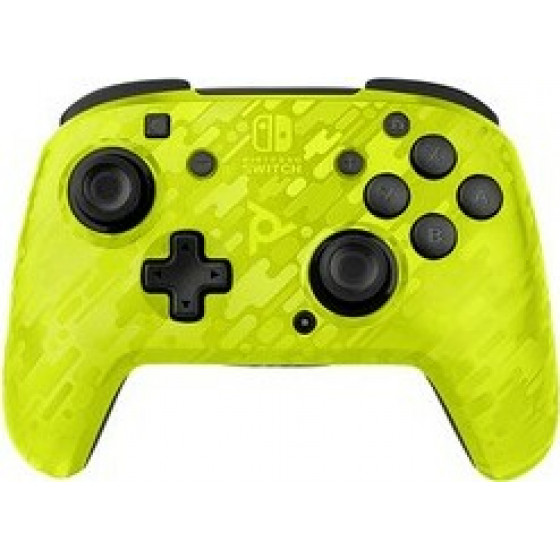 PDP Faceoff Wireless Deluxe Nintendo Switch Controller Yellow Camo - (500-202-EU-CMYL)