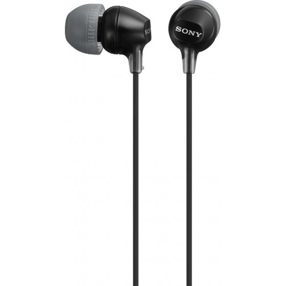 SONY In-Ear Headphones Black - (MDREX15LPB.AE)