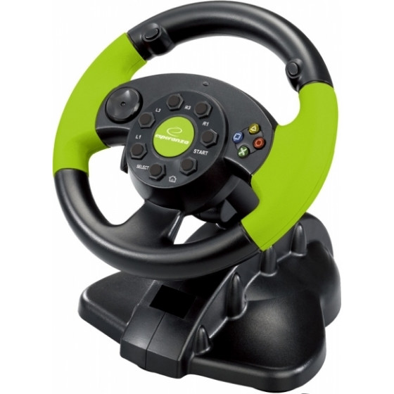 ESPERANZA GAMING STEERING WHEEL XBOX / PS3 / PC HIGH OCTANE - (EG104)