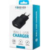 FOREVER TRAVEL CHARGER 2A black - (FTC2AB)