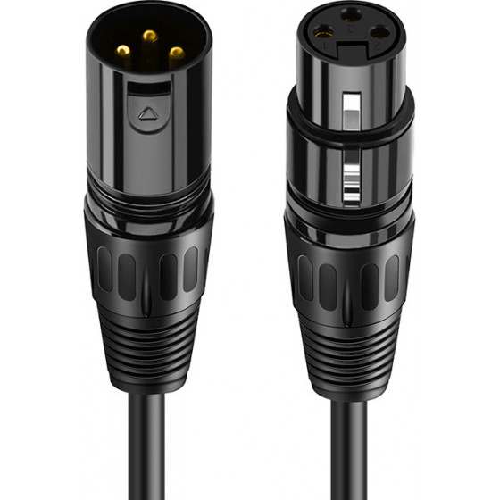 CABLETIME ������� ���������� XLR AV350 3P, M/F, 24AWG, 5m, �����
