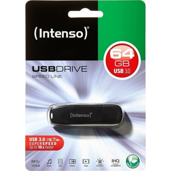 INTENSO ������� ������ 64GB USB 3.0 SPEED LINE black - (INTUSBR64L)