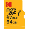 KODAK Memory Card microSD ULTRA PERFORMANCE 64GB CLASS 10 with adapter - (EKMSDM64GXC10H)