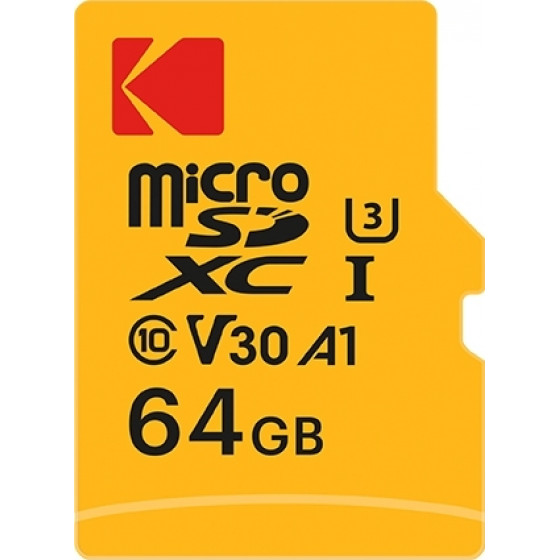 KODAK Memory Card microSD ULTRA PERFORMANCE 64GB CLASS 10 with adapter - (EKMSDM64GXC10H)