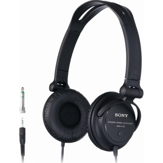 SONY MDR-V150 DJ headphones black - (MDRV150)