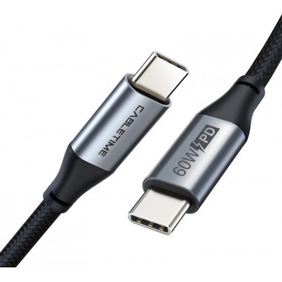 CABLETIME ������� USB Type-C C160 PD 60W, 3�, 1m, ����