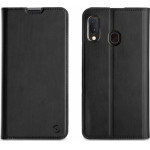 Muvit Leather Stand Book Samsung A20e Black - (MUFLS0280)