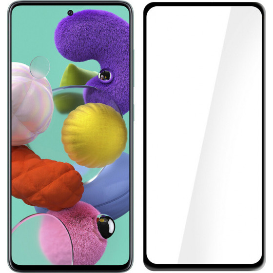 Powertech Tempered Glass 5D, Full Glue, Samsung Galaxy A51, ����� - (TGC-0371)