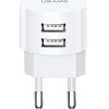 Usams ��������� ������ T20, 2x USB, 2.1A, ������ - (CC80TC01)