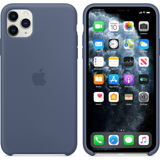 APPLE ���� IPHONE 11 PRO MAXSILICONE COVER ALASKAN BLUE PACKING - (MX032ZM/A)