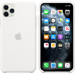 APPLE ���� IPHONE 11 PRO MAX SILICONE COVER WHITE PACKING - (MWYX2ZM/A)