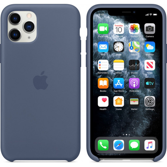 APPLE ���� IPHONE 11 PRO SILICONE COVER ALASKAN BLUE PACKING - (MWYR2ZM/A)