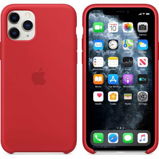 APPLE ���� IPHONE 11 PRO SILICONE COVER RED PACKING - (MWYH2ZM/A)