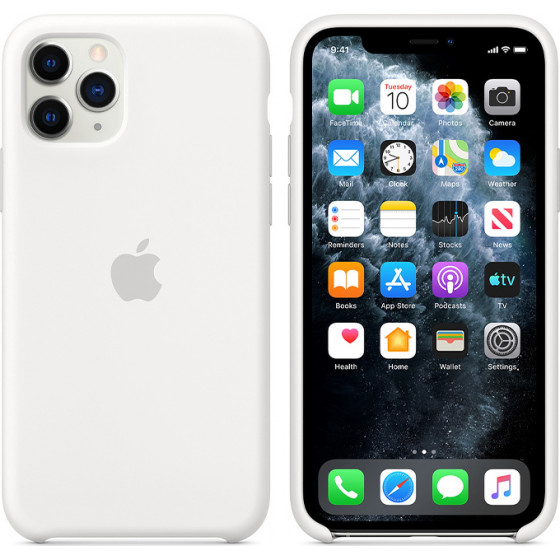 APPLE ���� IPHONE 11 PRO SILICONE COVER WHITE PACKING - (MWYL2ZM/A)