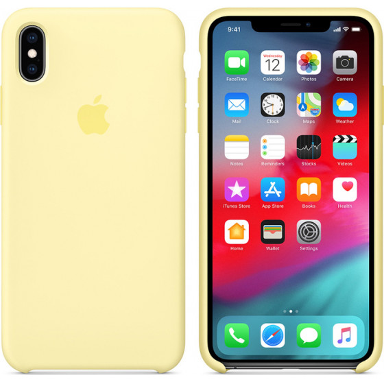 APPLE ���� IPHONE XS MAX SILICONE COVER YELLOW MELLOW PACKING - (MUJR2ZM/A)