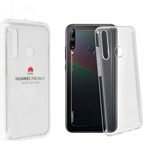 HUAWEI ���� P40 LITE E PROTECTIVE PU CASE TRANSPARENT - (51994006)