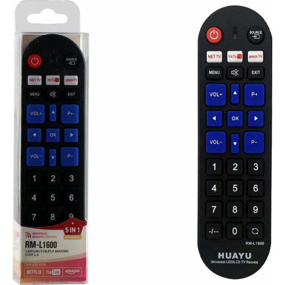 HUAYU ��������������� TV UNIVERSAL FOR LG SAMSUNG SONY PHILIPS PANASONIC - (RM-L1600)